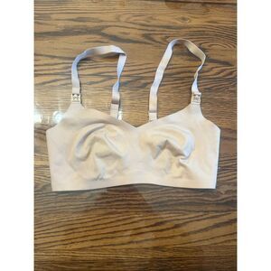 Kindred Bravely Womens Beige Unlined Seamless Contouring Nursing Bra Size small